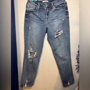 Eunina Light Blue Distressed Skinny Jeans